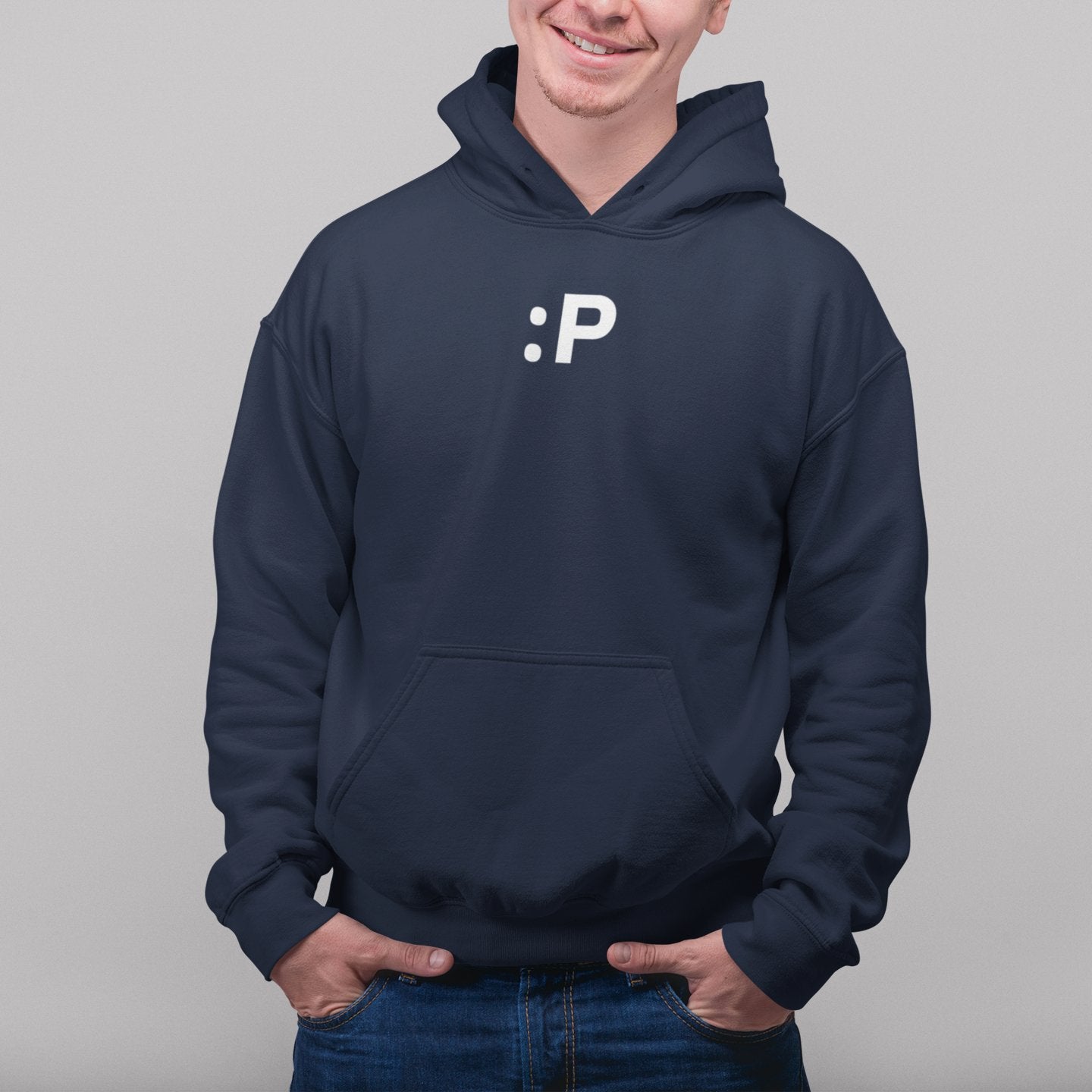 Black :P | Cheeky Cute Emoji Graphic Hoodie for Men and Women - Emote IRL
