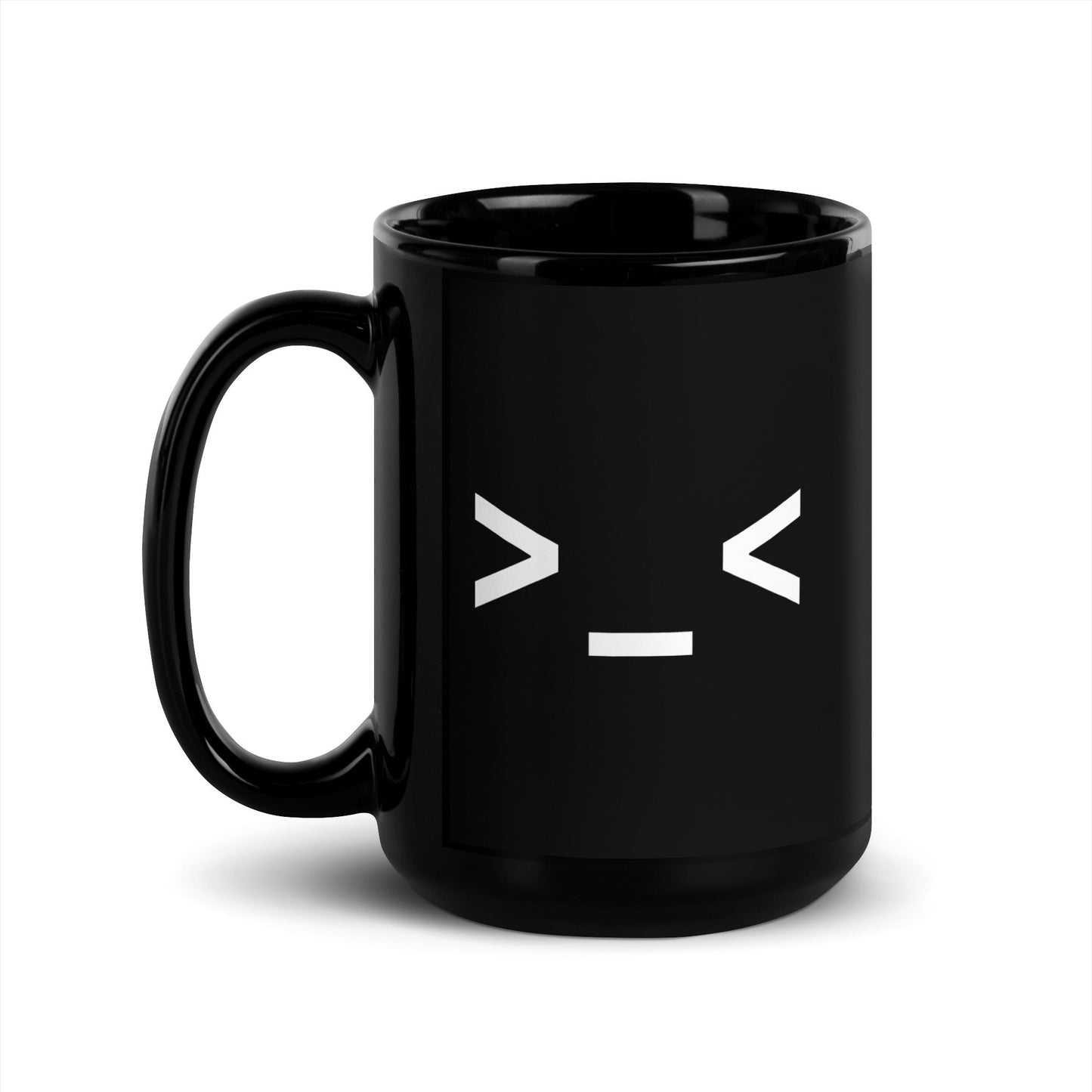 15 oz >_< | Awkward Cute Emoji Ceramic Coffee Mug - Emote IRL