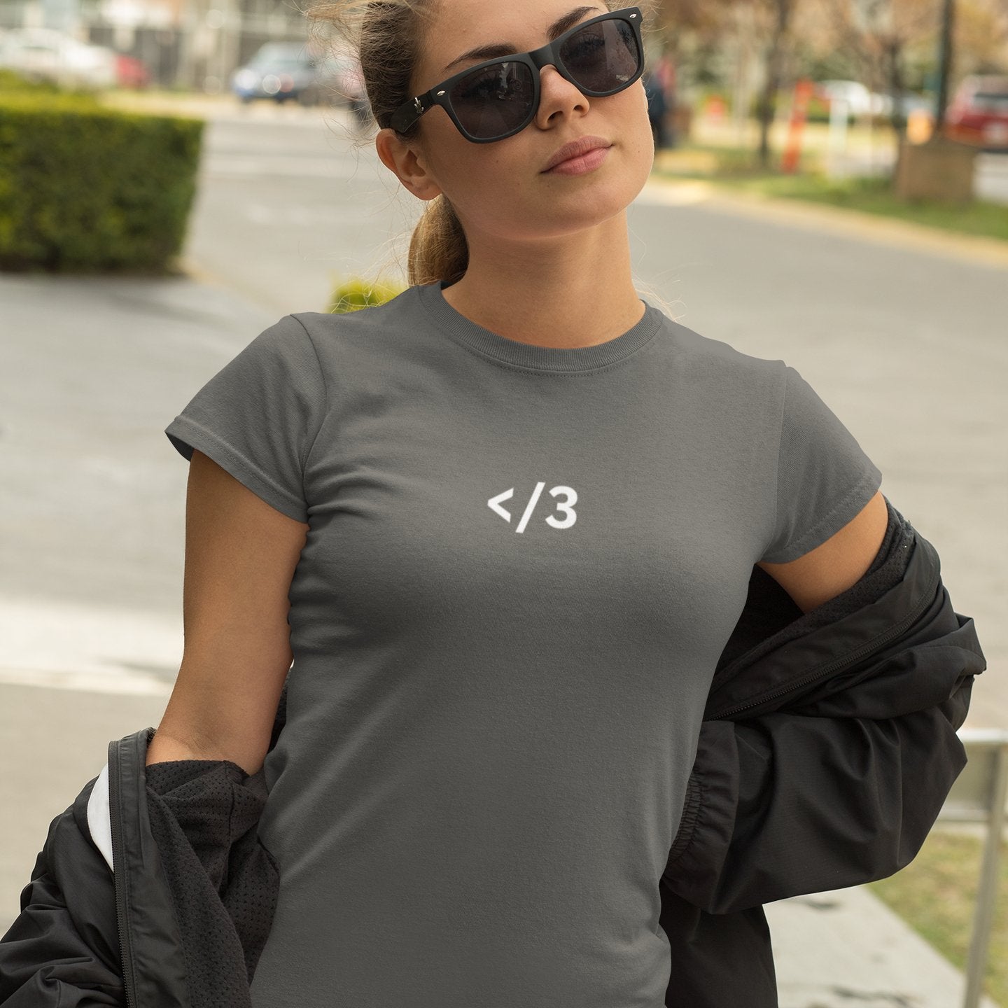 Black </3 | Heartbreak Emoji Graphic T shirt for Men and Women - Emote IRL