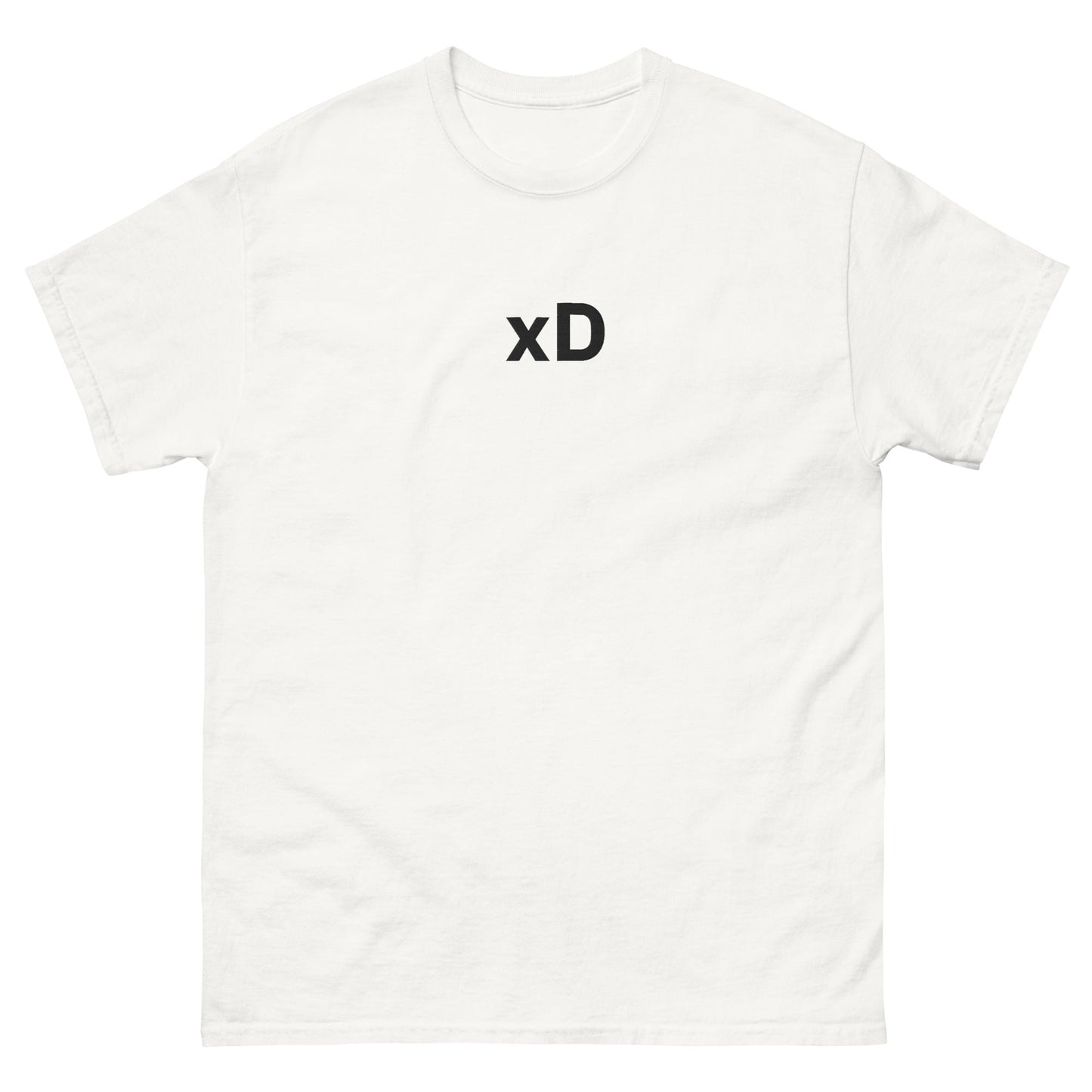 White xD | Cry Laughing Emoji Graphic T shirt for Men and Women - Emote IRL