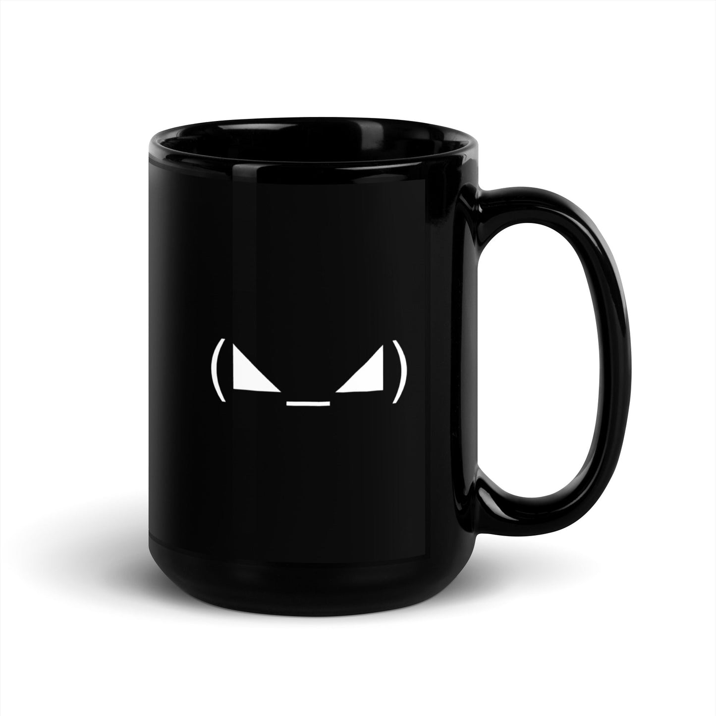(◣_◢) | Evil Emote Ceramic 15 oz Big Coffee Mug and Tea Mug (right view) - Emote IRL