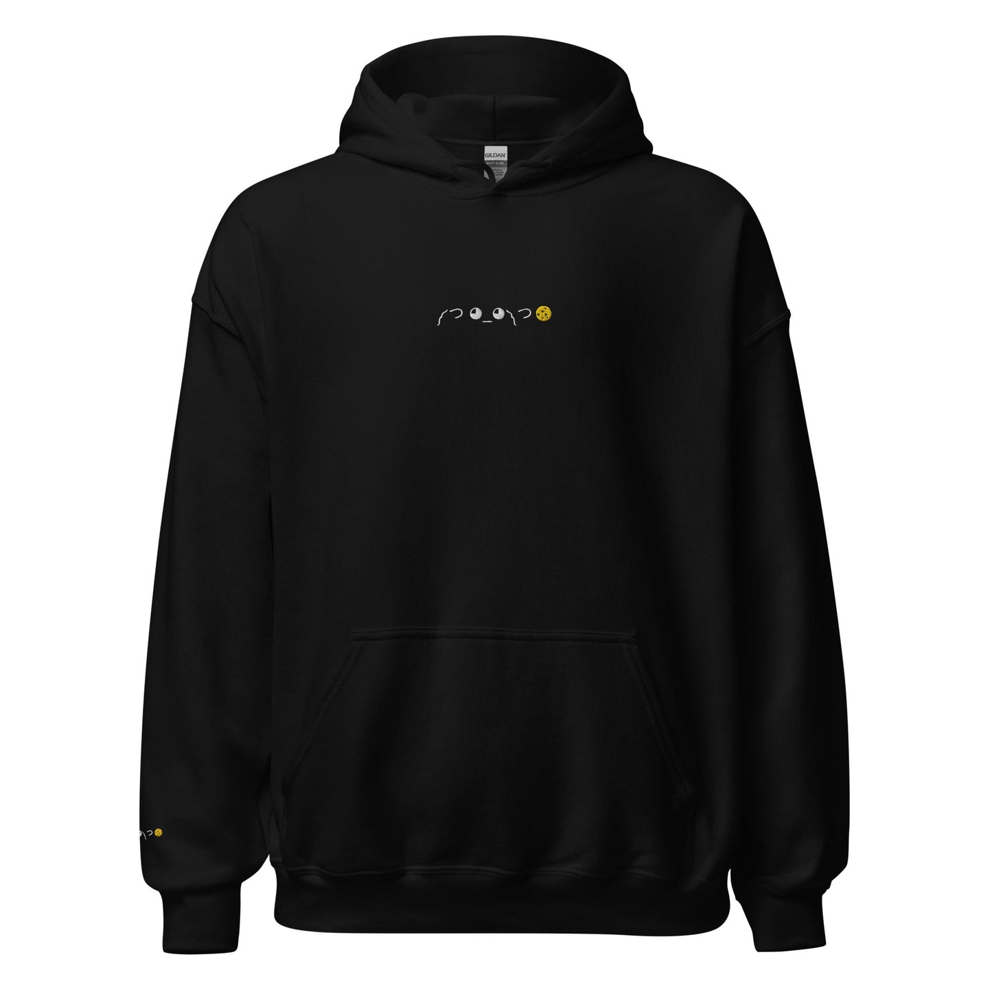 Black ༼ つ ◕_◕ ༽つ🍪 | Cookie Gib Emoticon Graphic Hoodie for Men and Women - Emote IRL