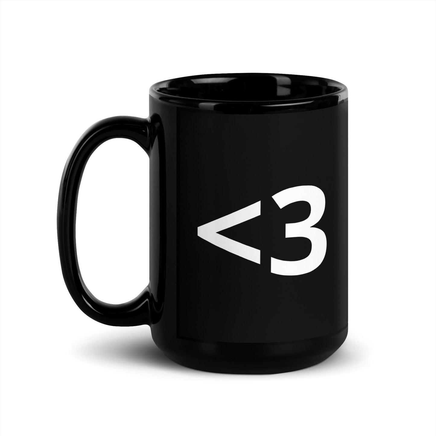 <3 | Heart Emoji 15 oz Big Ceramic Coffee Mug and Tea Mug (left view) - Emote IRL