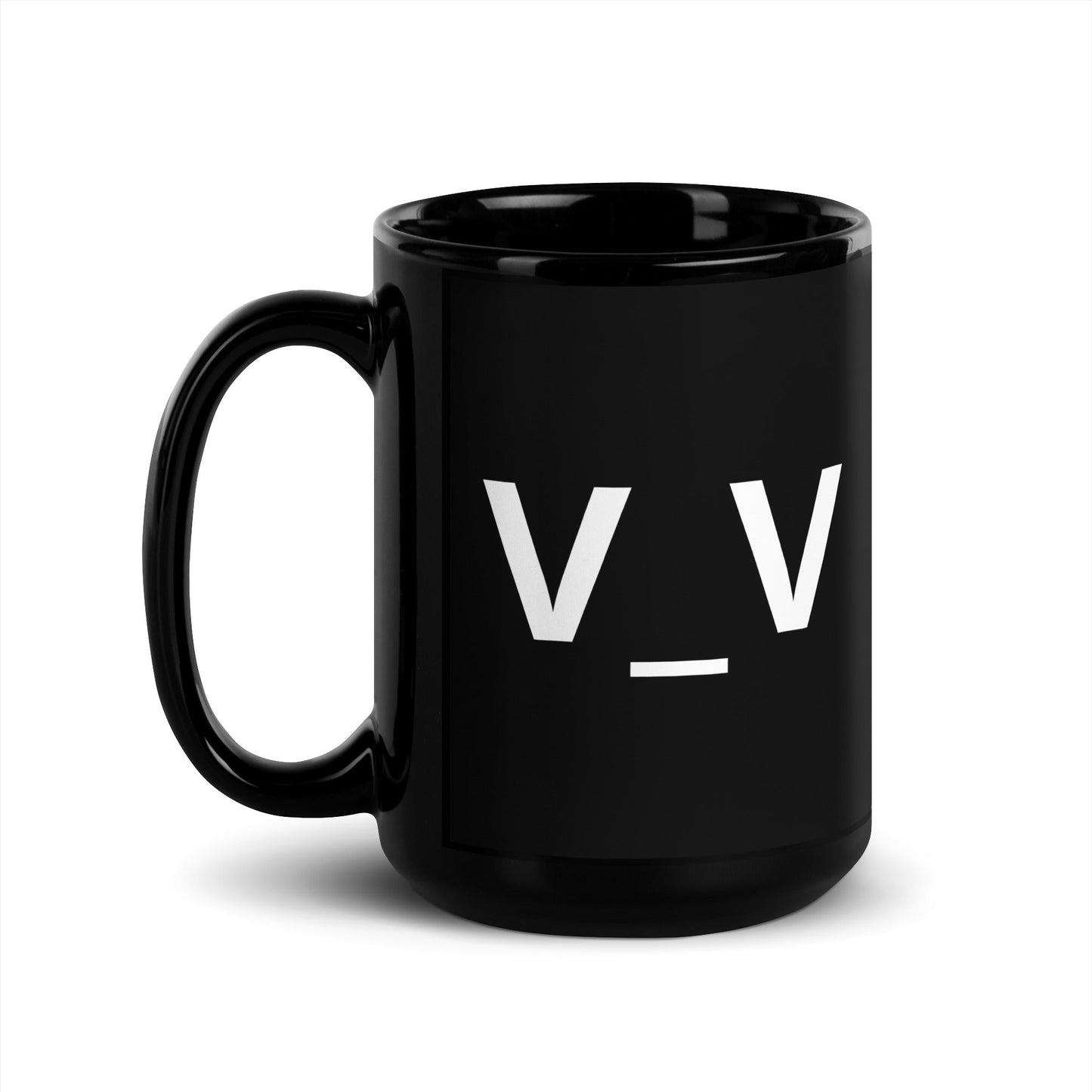 V_V | Sleepy Emoji 15 oz Big Ceramic Coffee Mug and Tea Mug (left view) - Emote IRL