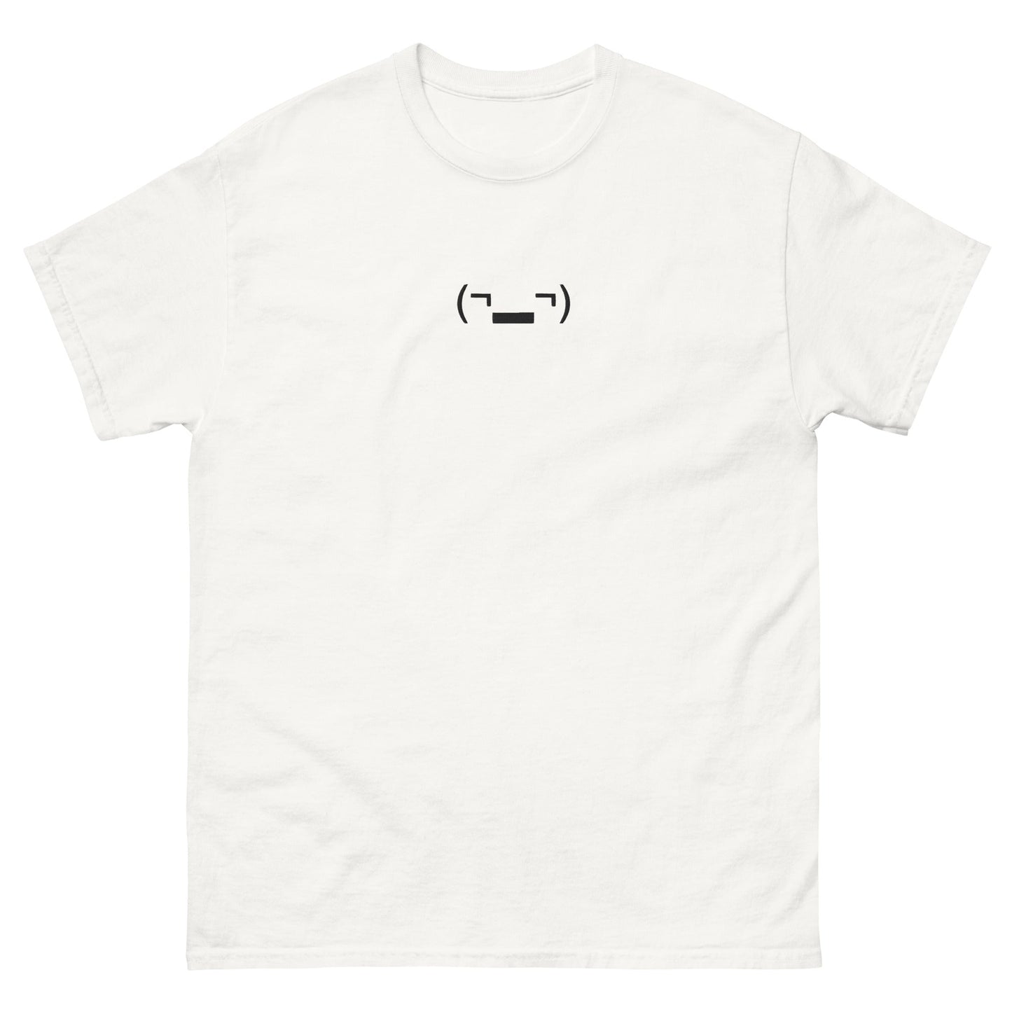 White (¬▂¬) | Sarcastic Side Glance Emote Graphic T shirt for Men and Women - Emote IRL