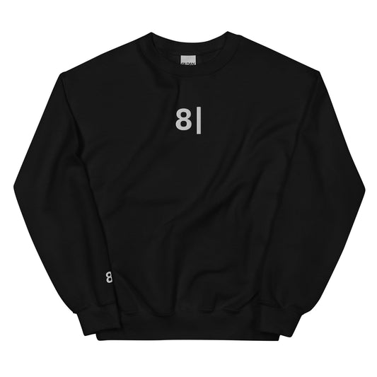 Black 8| | "Not Impressed" Emoji Embroidery Sweatshirt for Men and Women - Emote IRL