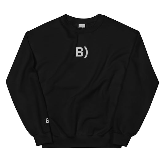 Black B) | Cool Sunglasses Smiley Embroidery Sweatshirt for Men and Women - Emote IRL