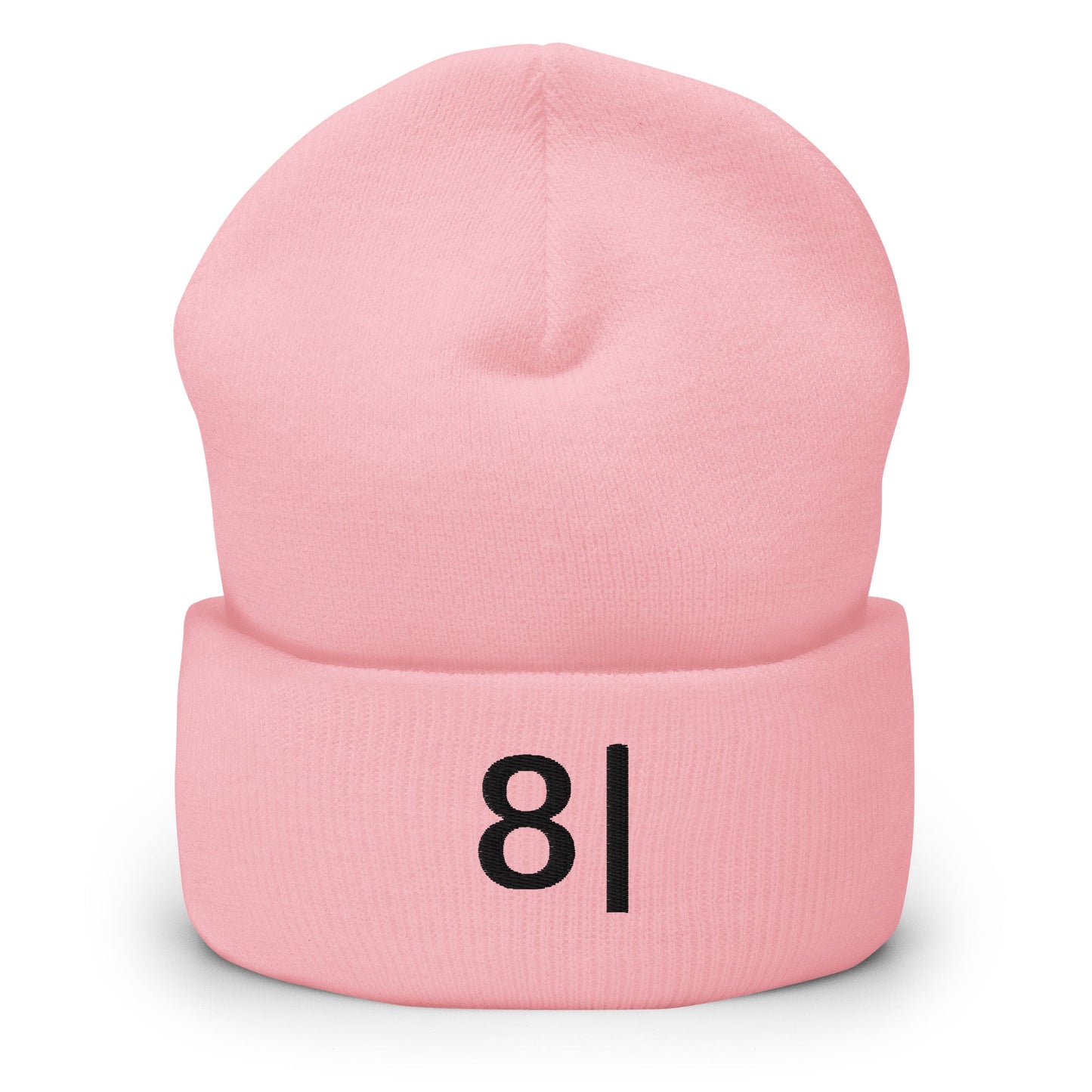 Baby Pink 8| | "Not Impressed" Emoji Embroidery Design Beanie for Men and Women - Emote IRL