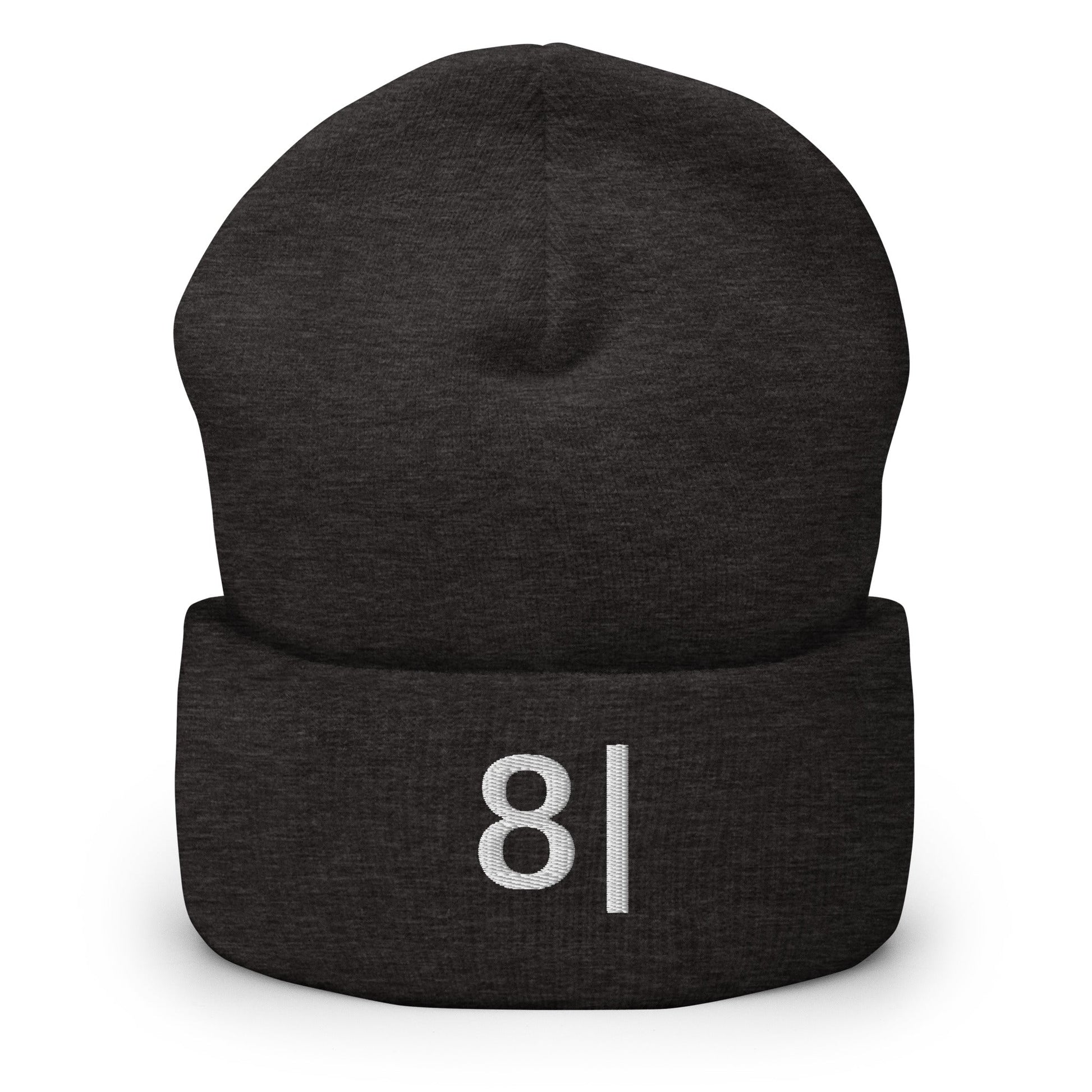 Dark Grey 8| | "Not Impressed" Emoji Embroidery Design Beanie for Men and Women - Emote IRL