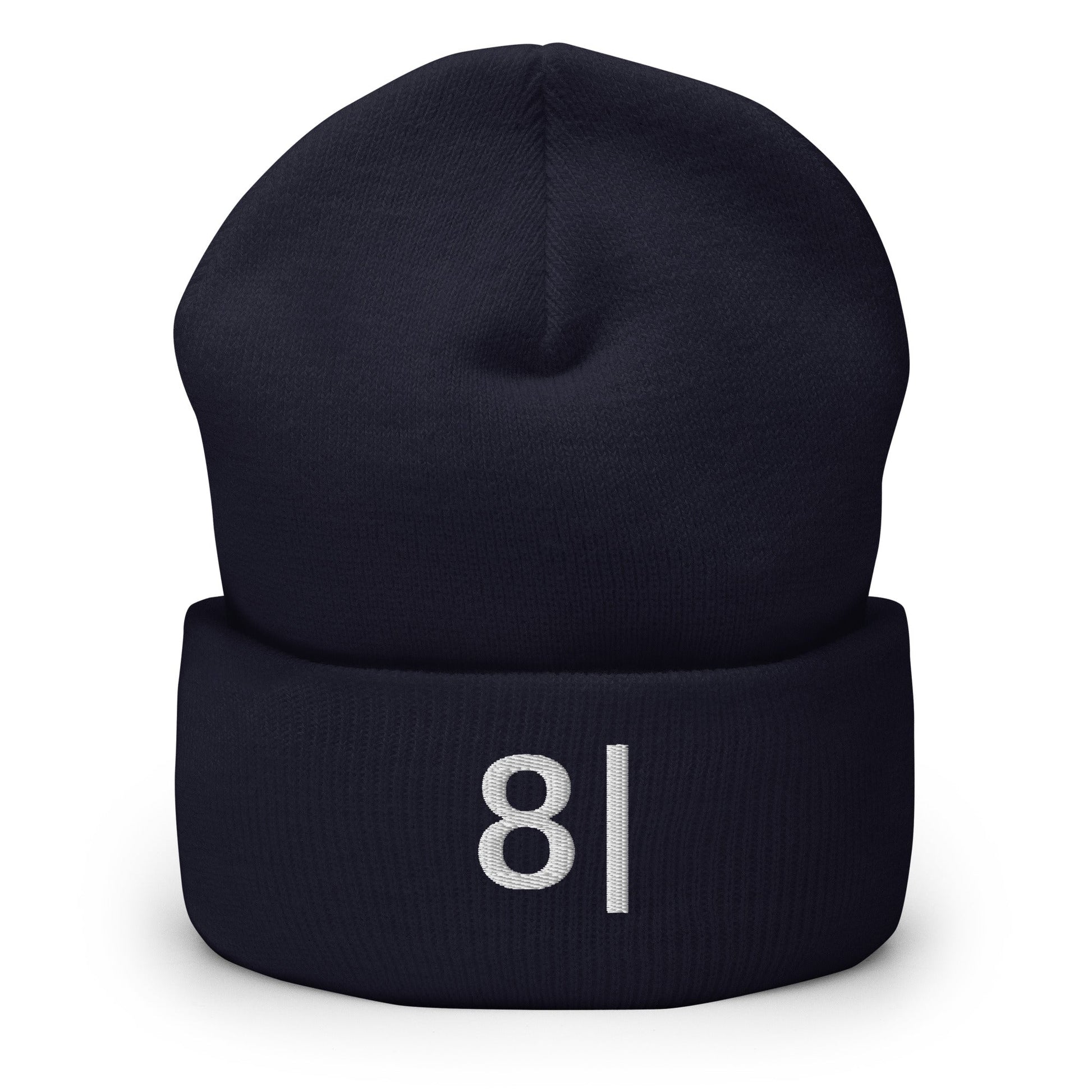 8| | "Not Impressed" Emoji Embroider Navy Design Beanie for Men and Women- Emote IRL