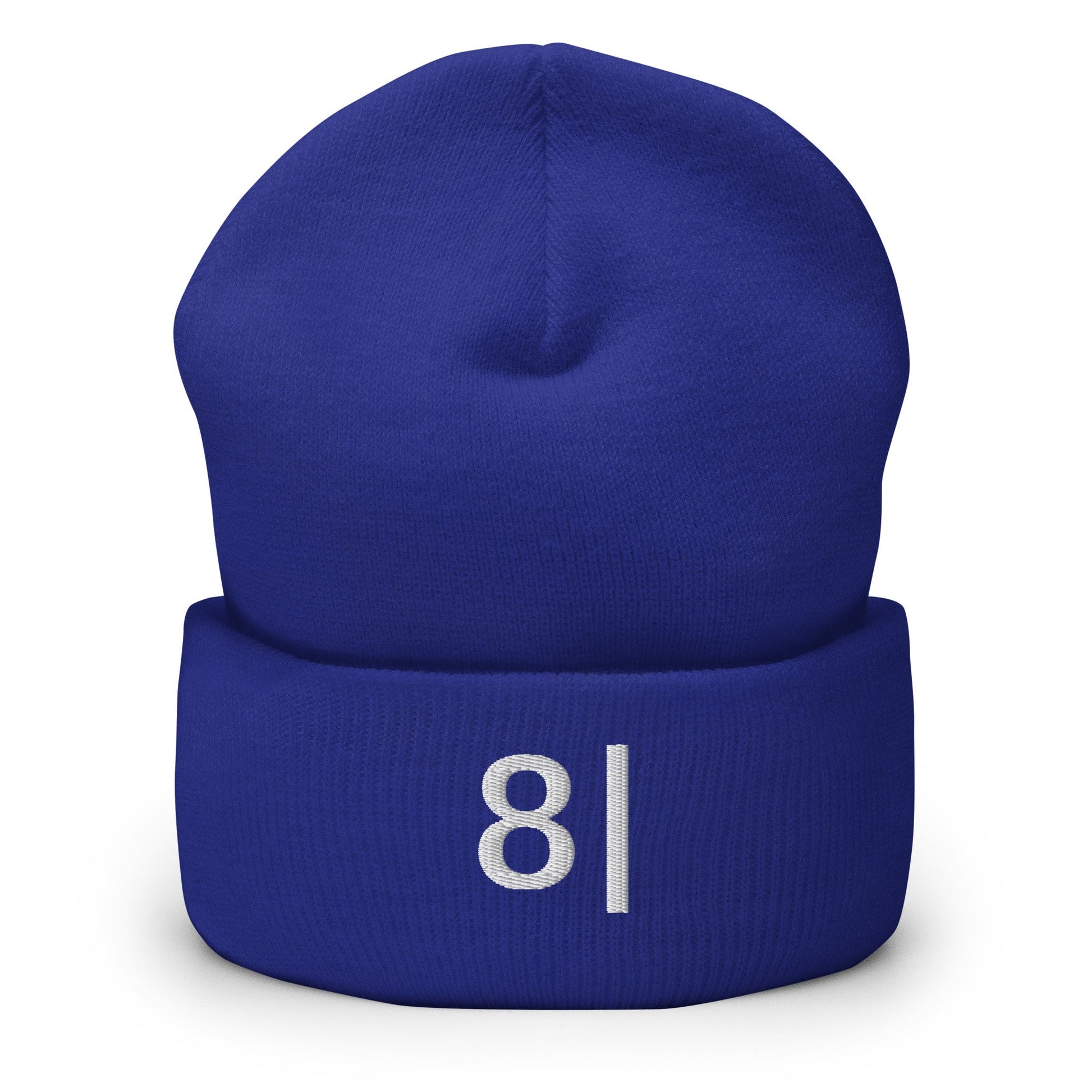 8| | "Not Impressed" Emoji Embroidery Blue Design Beanie for Men and Women- Emote IRL