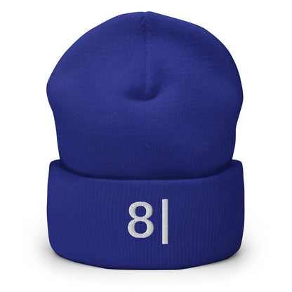 8| | "Not Impressed" Emoji Embroidery Blue Design Beanie for Men and Women- Emote IRL