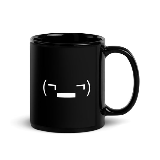 (¬▂¬) | Sarcastic Side Glance Emote 11 oz Ceramic Coffee Mug and Tea Mug (right view) - Emote IRL