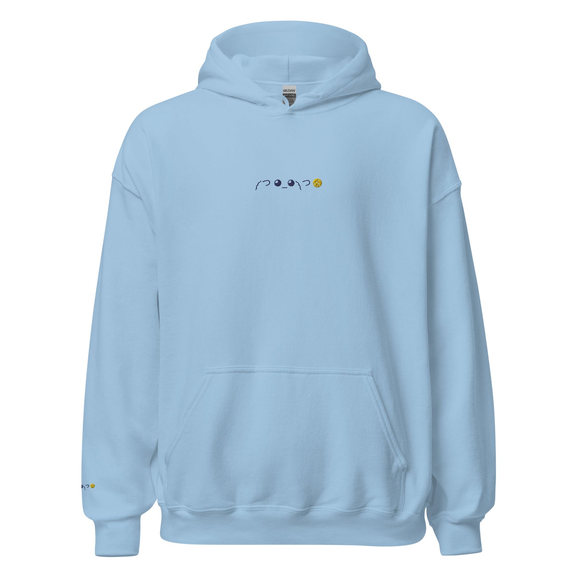 Light Blue ༼ つ ◕_◕ ༽つ🍪 | Cookie Gib Emoticon Graphic Hoodie for Men and Women - Emote IRL