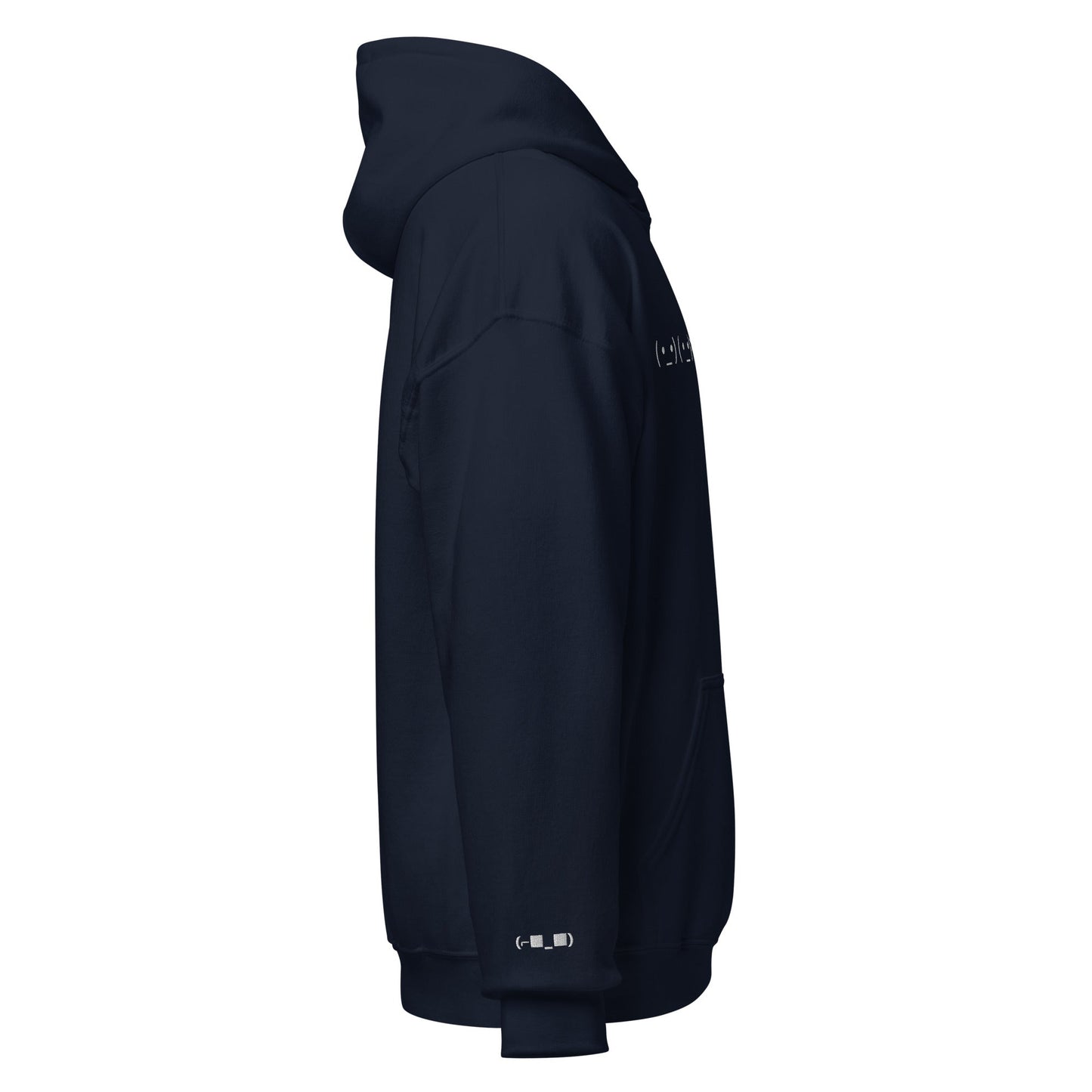 Black ( •_•) ( •_•)>⌐■-■ (⌐■_■) | "Deal With It" Emoticon Graphic Hoodie for Men and Women - Emote IRL