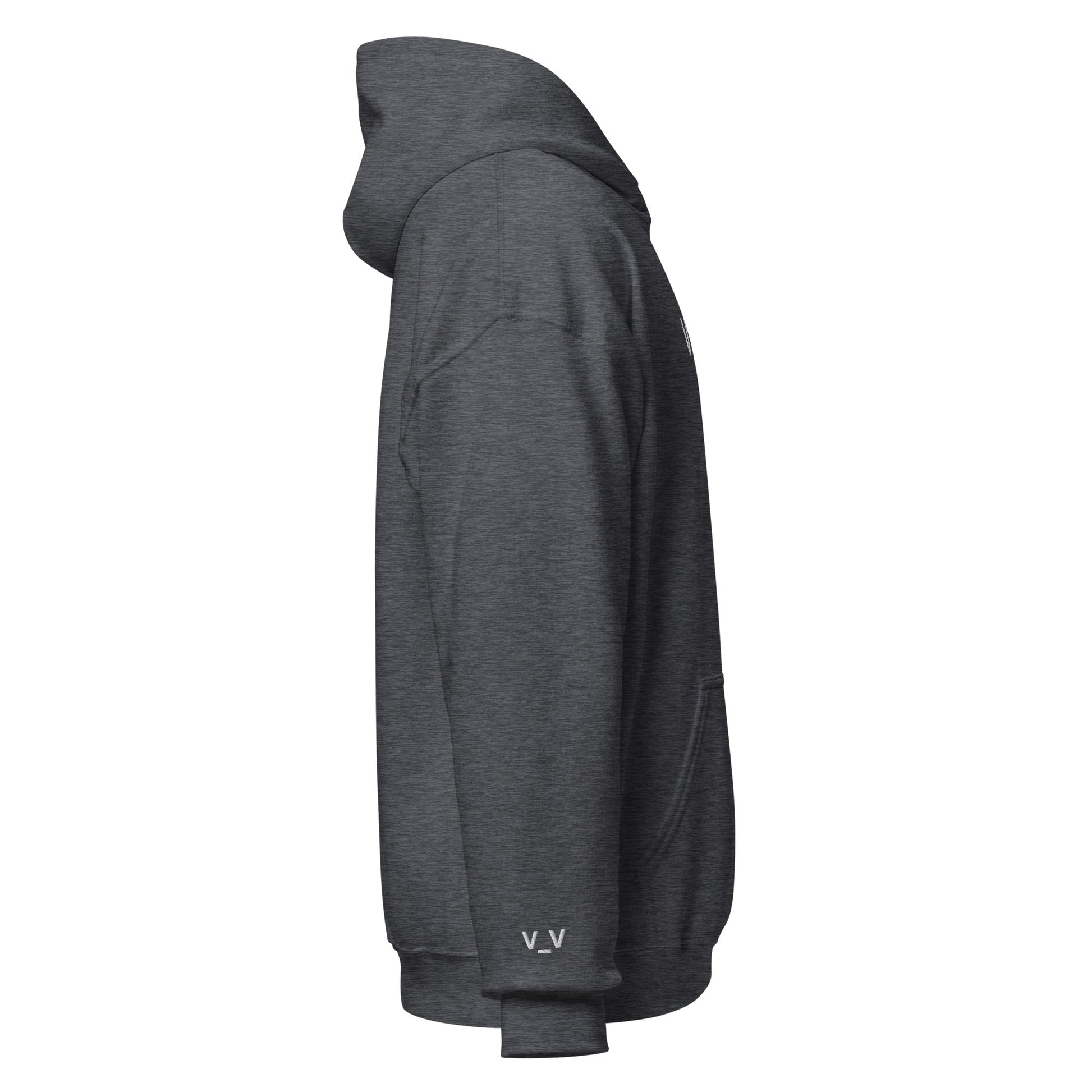 Black V_V | Sleepy Emoji Graphic Hoodie for Men and Women - Emote IRL