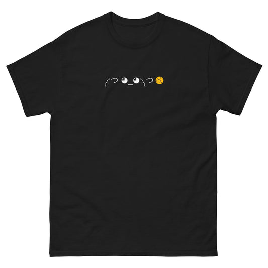 ༼ つ ◕_◕ ༽つ🍪 | Black Cotton Plus Size Cookie Gib Emoticon Textart Graphic T shirt for Men and Women - Emote IRL
