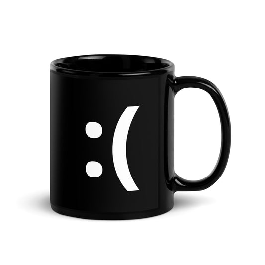 :( | Sad Emoji 11oz Ceramic Coffee Mug and Tea Mug (right view)- Emote IRL