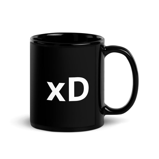 xD | Cry Laughing Emoji 11 oz Ceramic Coffee Mug and Tea Mug (right view) - Emote IRL